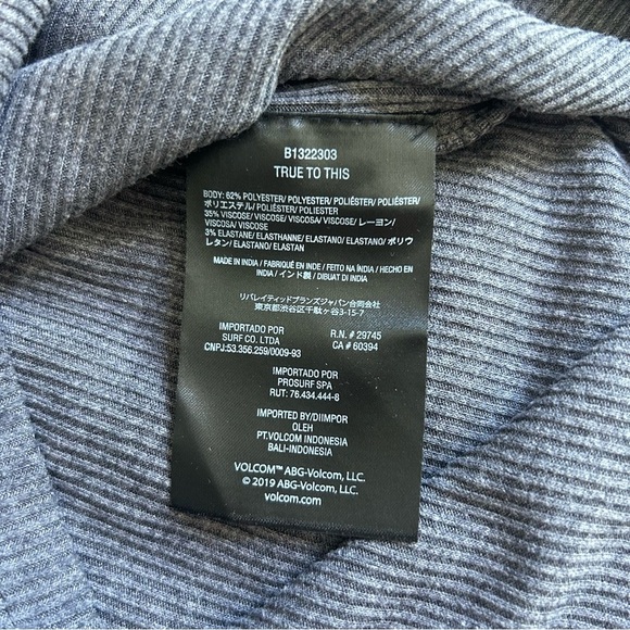 NWT Womens Volcom Small Charcoal Mini Dress With Back Cutout - Picture 4 of 11